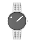 34 mm / Thunder Grey dial / Matt steel mesh band