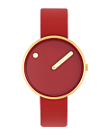 34 mm / Cinnamon Red dial / Cinnamon Red Bio based TPU strap