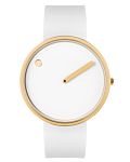 40 mm / White dial / White silicone strap
