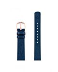 NAVY BLUE LEATHER STRAP 16 MM / 34 MM WATCH