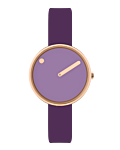 30 mm / Violet Glow urskive / Prince lilla silikonerem 
