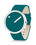 40 mm / Deep Teal urskive / Deep Teal læderrem 