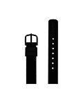 Black silicone strap 12 mm