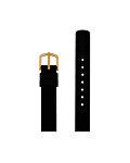 Black silicone strap 12 mm