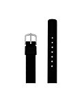 Black silicone strap 12 mm