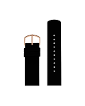 Black silicone strap 20 mm
