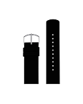 Black silicone strap 20 mm