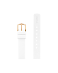 White silicone strap 12 mm