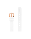 White silicone strap 12 mm