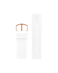 White silicone strap 20 mm