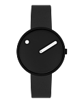 34 mm / Black dial / Black silicone strap Bio based TPU strap