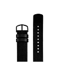 BLACK LEATHER STRAP 20 MM