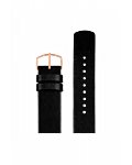 BLACK LEATHER STRAP 20 MM