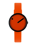 Orange dial / Orange silicone strap