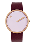 Dusty Rose Pink dial / Burgundy Red leather strap