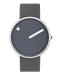 40 mm / Midnight Blue urskive / Thunder Grey læderrem