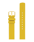 CANARY YELLOW LEATHER STRAP 14 MM