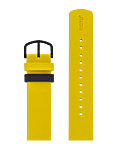Canary yellow leather strap 20 mm