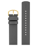 SCHIST GREY LEATHER STRAP 20 MM