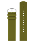 Fresh olive silicone strap 20 mm