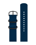 NAVY BLUE RECYCLED STRAP 20 MM