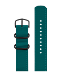 OCEAN GREEN RECYCLED STRAP 20 MM