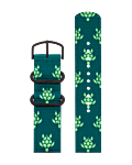 OCEAN GREEN W/PRINT RECYCLED STRAP 20 MM