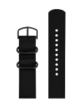 MANTA RAY BLACK RECYCLED STRAP 20 MM