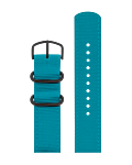LAGOON BLUE RECYCLED STRAP 20 MM