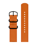 Burnt Orange Recycled Strap 20mm