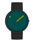 40 mm / Ocean Green dial / Manta Ray Black recycled strap
