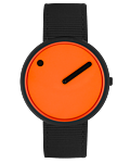 40 mm / Signal Orange dial / Manta Ray Black recycled strap