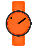 40 mm / Signal Orange dial / Signal Orange recycled strap