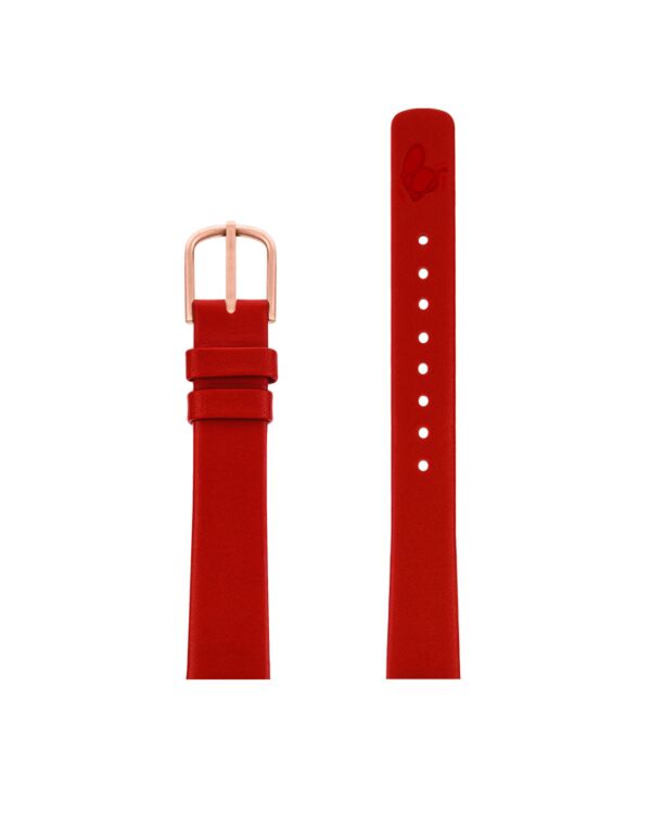 Red leather strap 14 mm