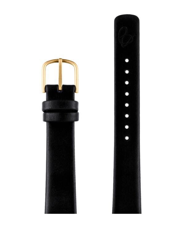BLACK LEATHER STRAP 16 MM / 34 MM WATCH