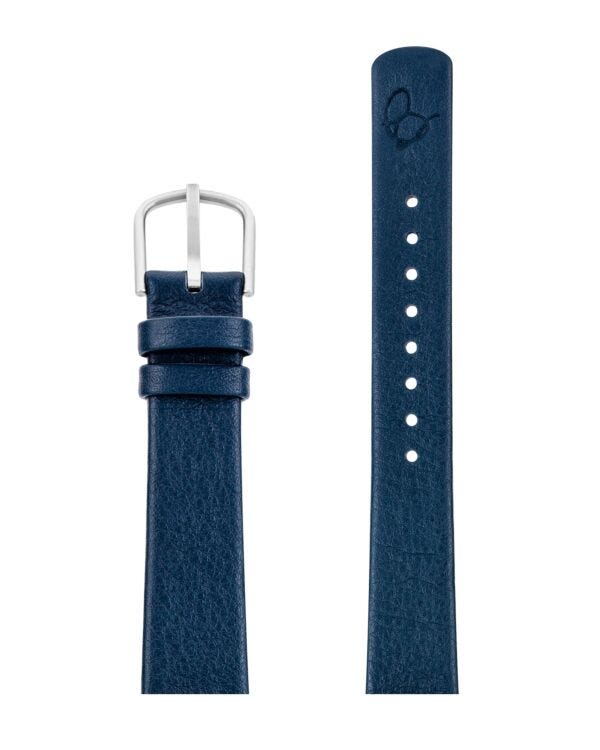 NAVY BLUE LEATHER STRAP 16 MM / 34 MM WATCH