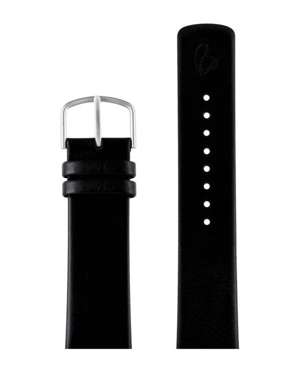Black leather strap 22 mm / 46 mm watch