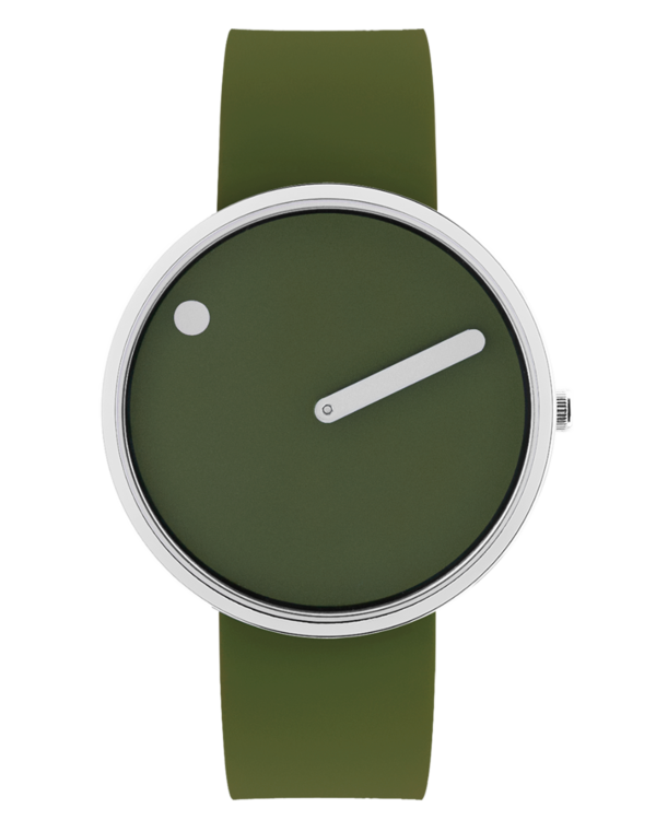 40 mm / Fresh Olive dial / Fresh Olive silicone strap