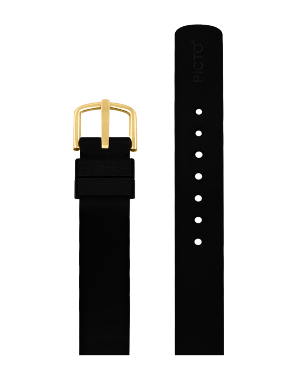 Black Bio based TPU strap 14 mm
