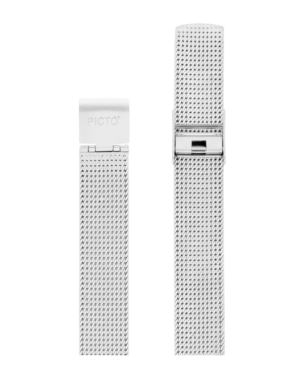 Matt steel mesh band 14 mm