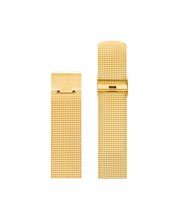 Matt gold mesh band 20 mm