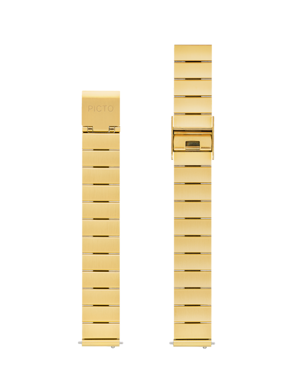 Gold Brushed bracelet 14 mm