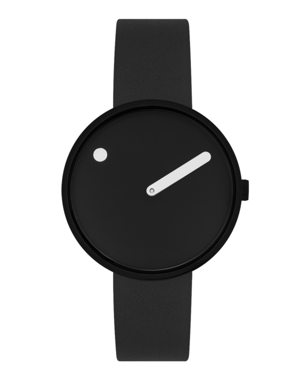34 mm / Black dial / Black silicone strap Bio based TPU strap