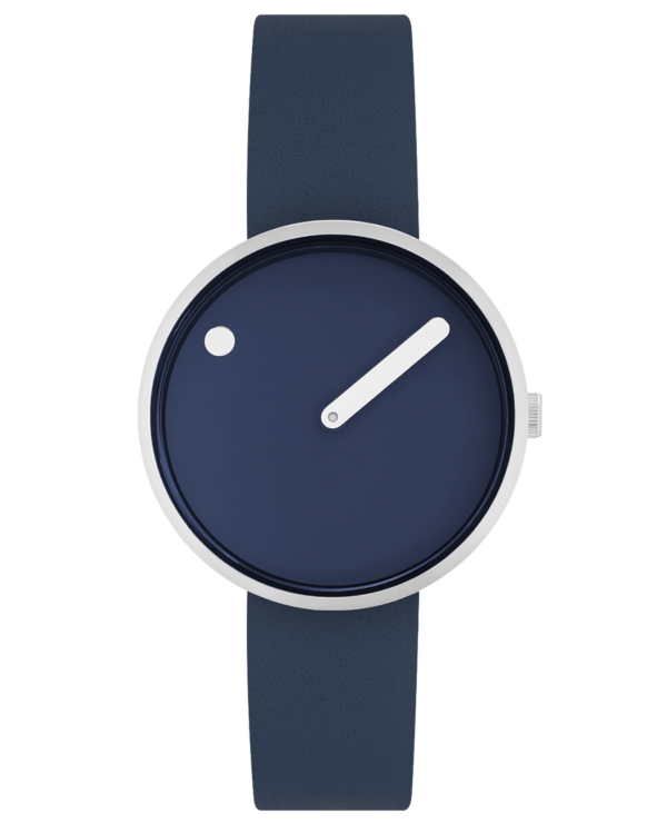 34 mm / Midnight Blue dial / Midnight Blue leather strap