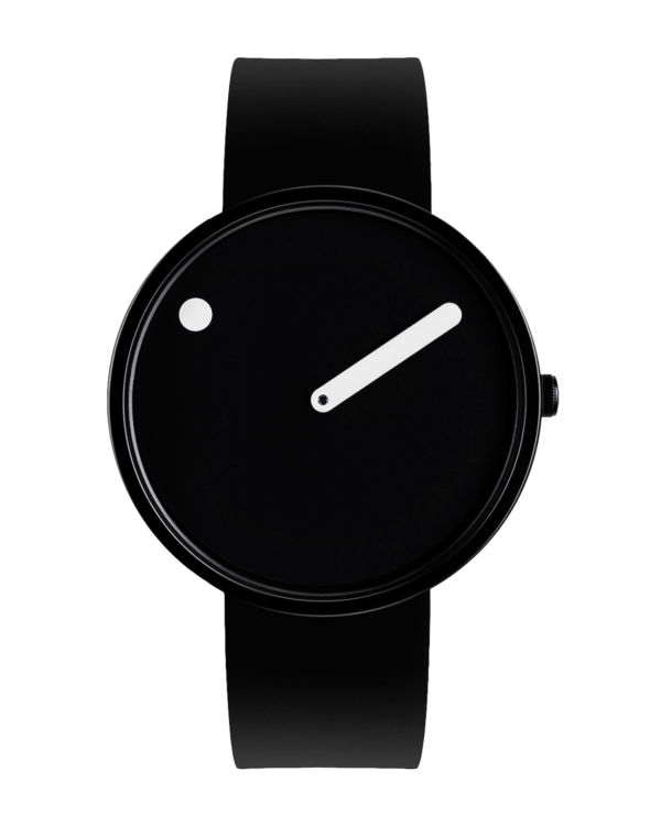 Black dial / Black silicone strap