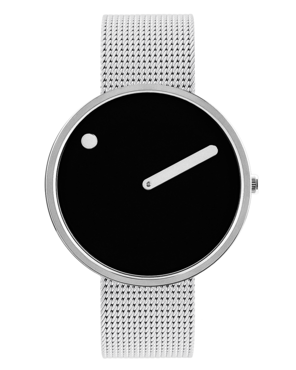 Black dial / Matt steel mesh band