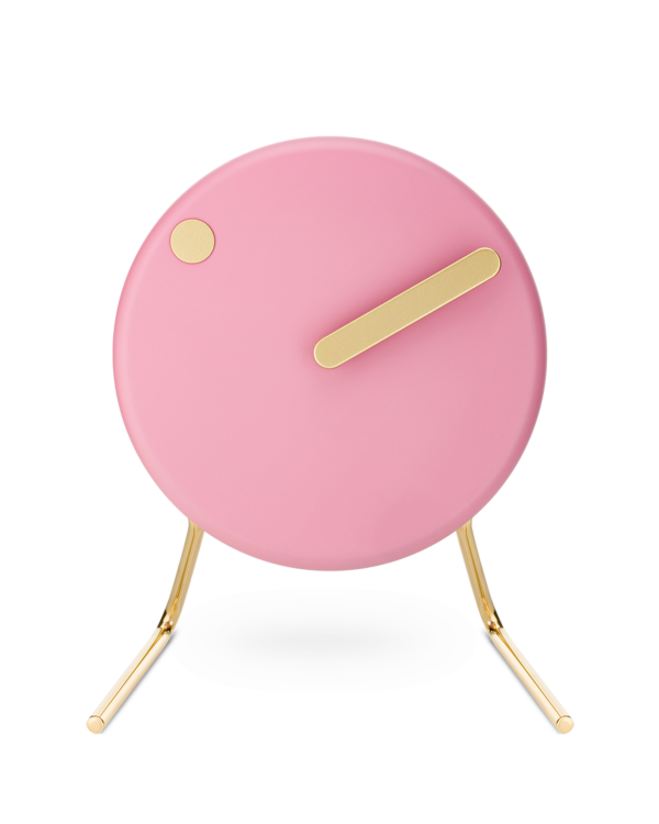 PICTO Table Clock, Flamingo Pink