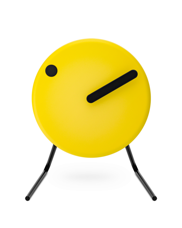 PICTO Table Clock, Sunny Yellow