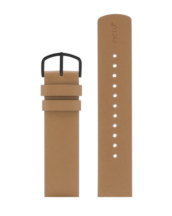 CAPPUCCINO BROWN LEATHER STRAP 14 MM