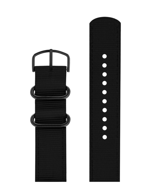 MANTA RAY BLACK RECYCLED STRAP 20 MM
